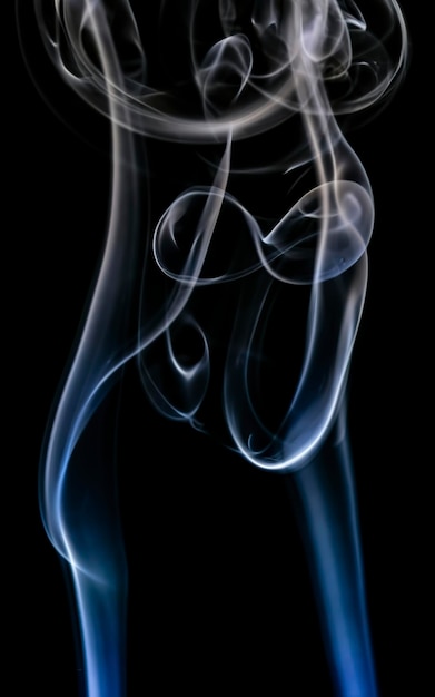 Photo smoke on black background