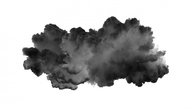 Smoke on black