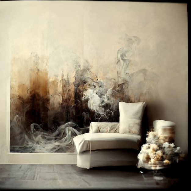 smoke blurred brown light and white 2