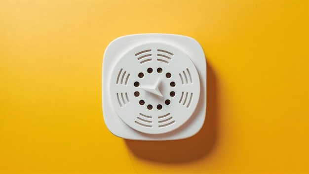 Photo smoke and carbon monoxide alarm isolated on a white background