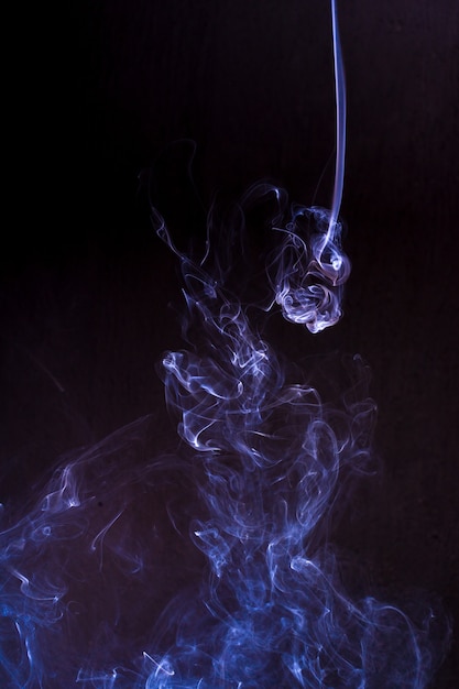 Smoke cloud with black background. fog texture