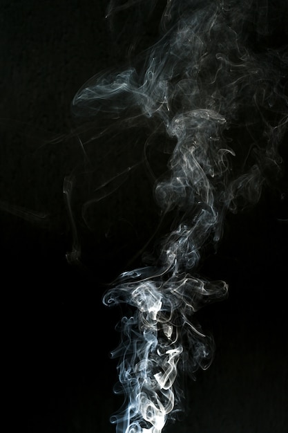 Photo smoke cloud with black fog texture