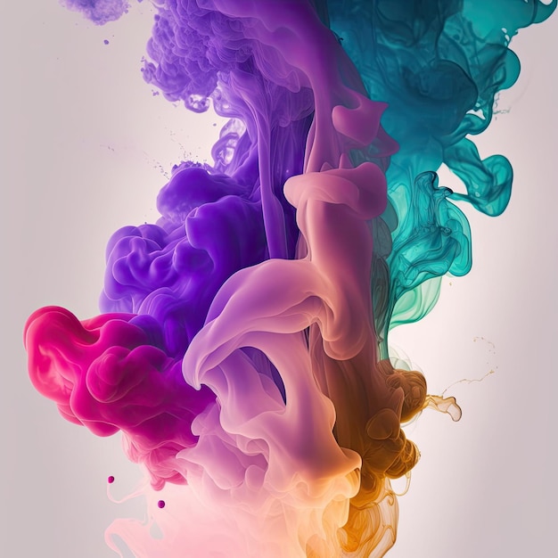 Smoke color Abstract colourful background Made by AIArtificial intelligence