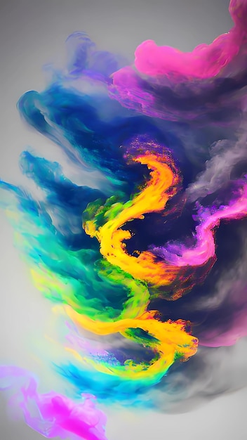 the smoke colors in the series paint are colorful