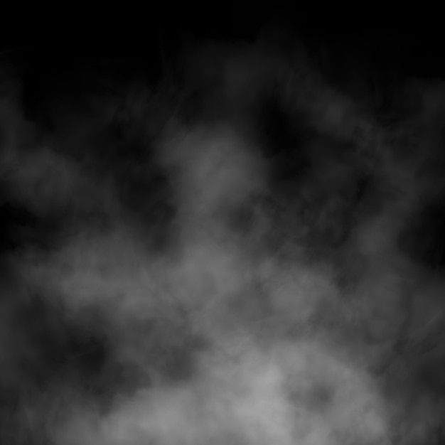 Photo smoke effect on black background