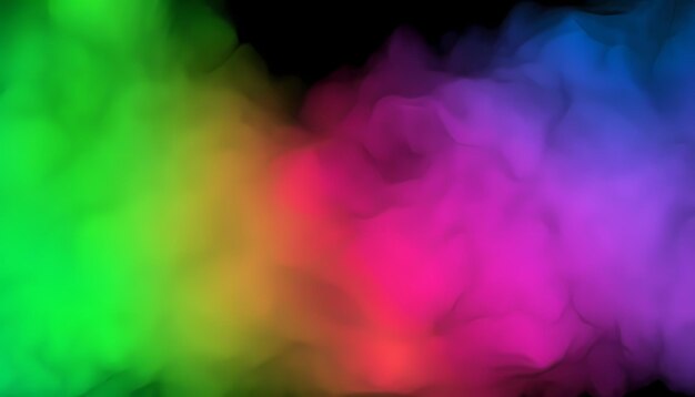 Smoke effect multi color gradient fluid element commercial transparent png image