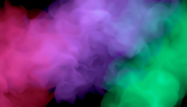 Photo smoke effect multicolor gradient fluid element commercial transparent png image