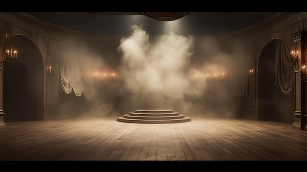 Photo smoke effect on the stage