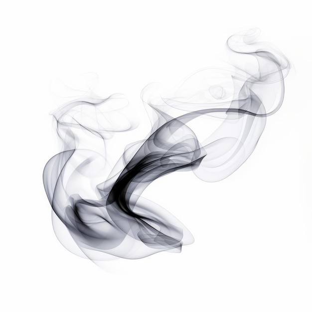 Foto smoke elegance een betoverende witte achtergrond graphic design asset