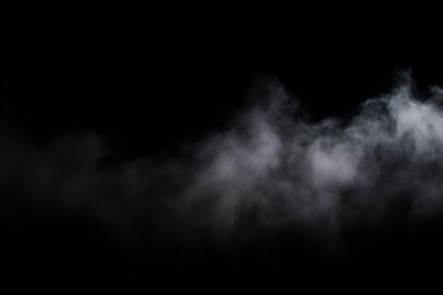 Smoke and fog on a black background