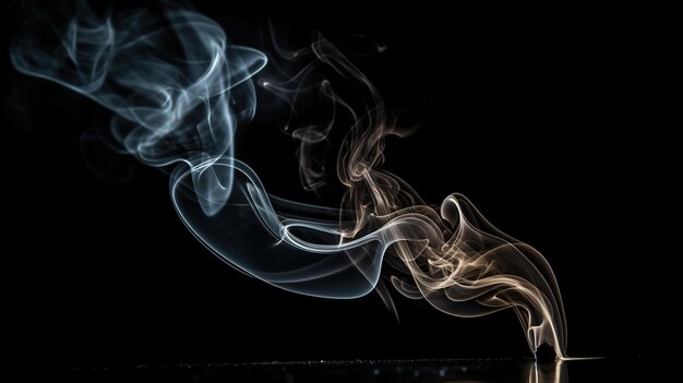 Smoke from a smoke machine is shown against a black background.