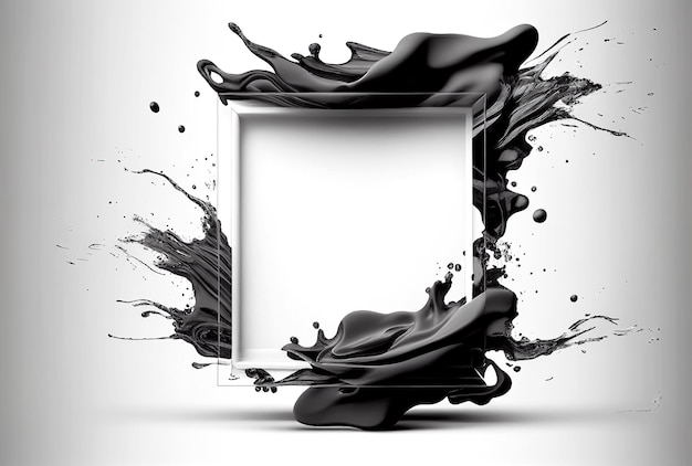 smoke ink in water frame