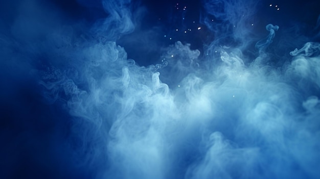 smoke is in the air and is blue and white generative ai