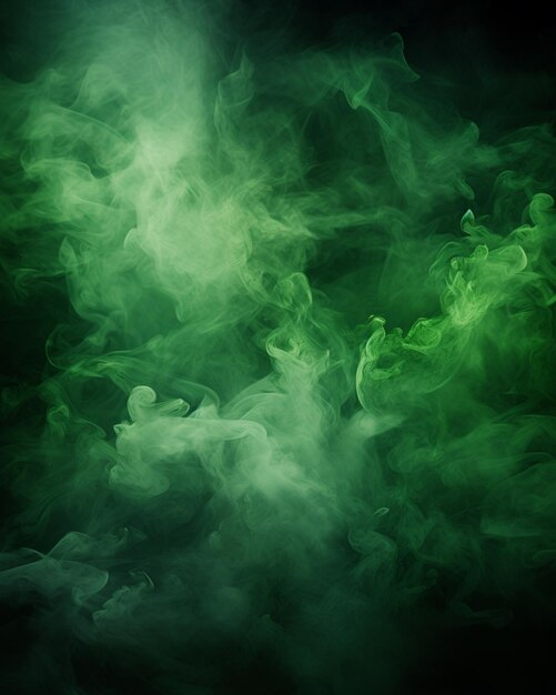 smoke is green and black in this image generative ai