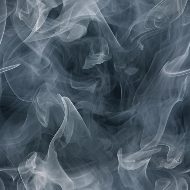 smoke is swirling in the air on a black background generative ai