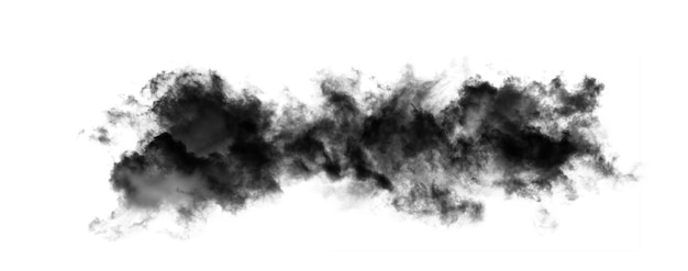 Smoke isolated on white