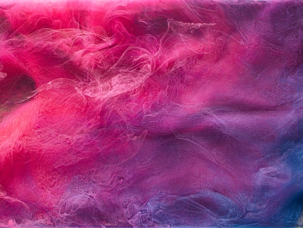 Smoke leak. Enchanted air. Magenta purple fume. Vibrant abstract art background.