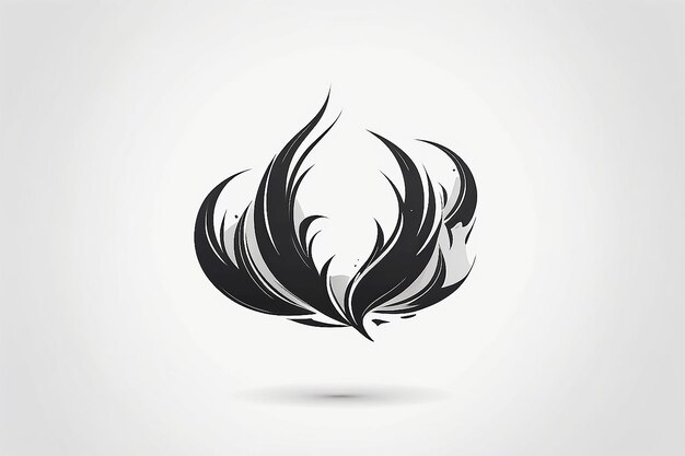 Foto logo smoke mockup con spazio bianco vuoto per il posizionamento del tuo logo