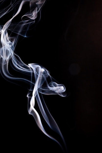 Smoke motion on black background