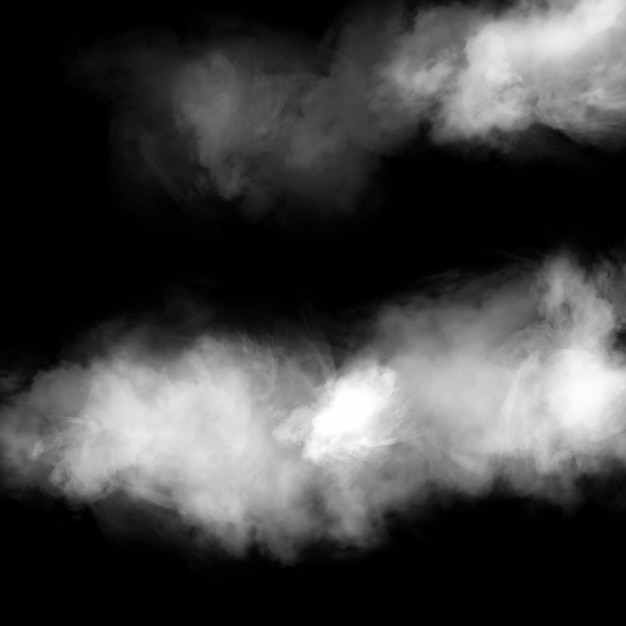 Photo smoke overlay smooth black background