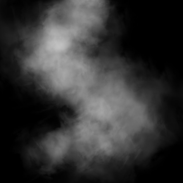 Smoke overlay smooth black background