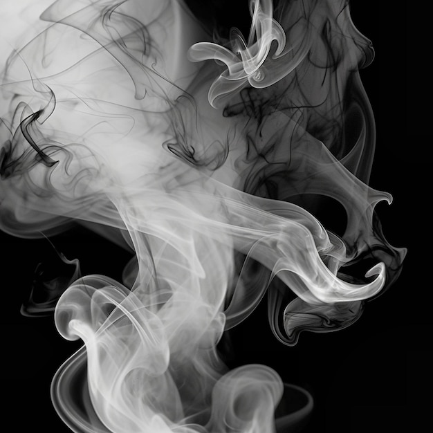 smoke rises from a black floor