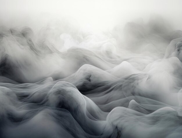 Photo smoke surrounded by black and white clouds