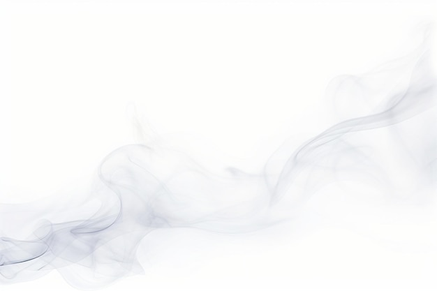 Photo smoke trails floating in tranquil white space