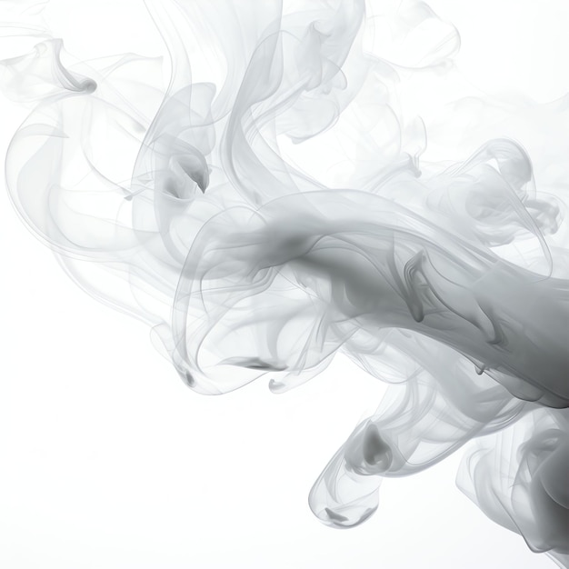 smoke in white background surrealistic