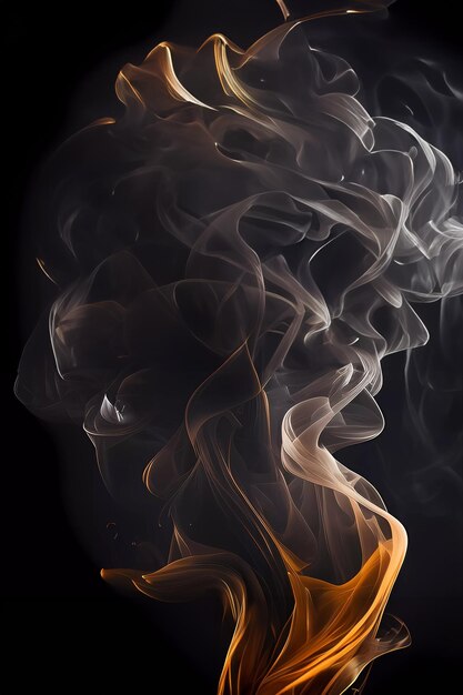 smoke on a white background