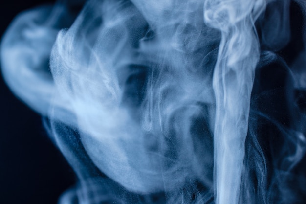 Photo smoke, wind around, irregular, filiform