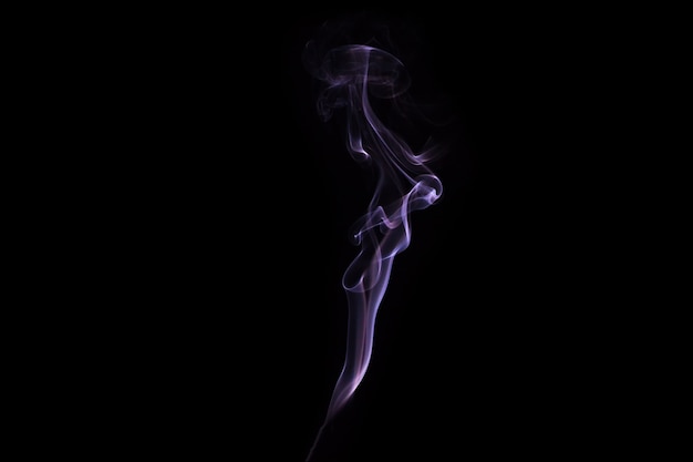 Photo smoke with black background