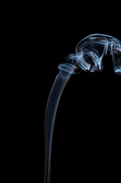 Smoke with black background