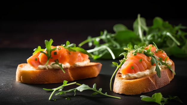 Smoked salmon on a bagel