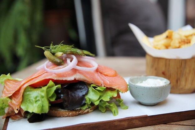 Smoked Salmon Sandwich