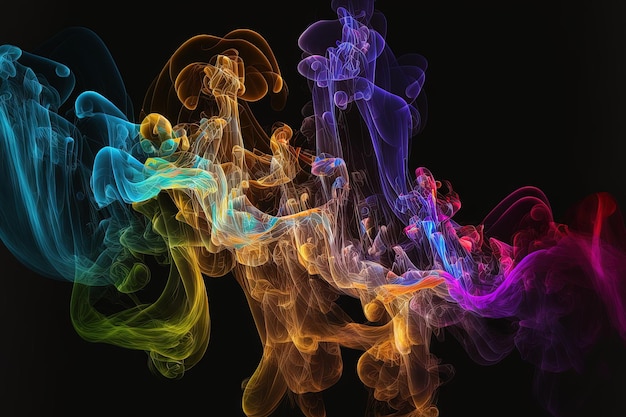 Smokefilled abstract background