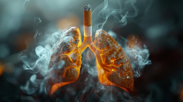 Курильщики легкие в дыме и сигареты в конец сигареты и гнилые уничтожены больных легких раковых легких нездоровый образ жизни никотин