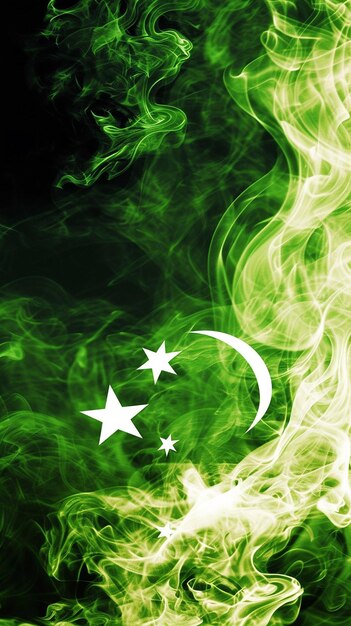 Photo smokey pakistan flag hd wallpaper american pakistan