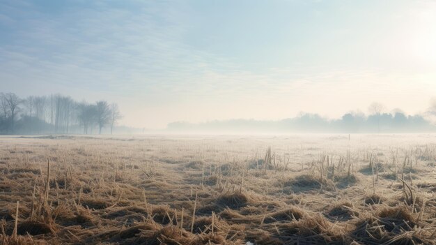 Smokey Winter Field In Rural Singapore Uhd Scenic Image