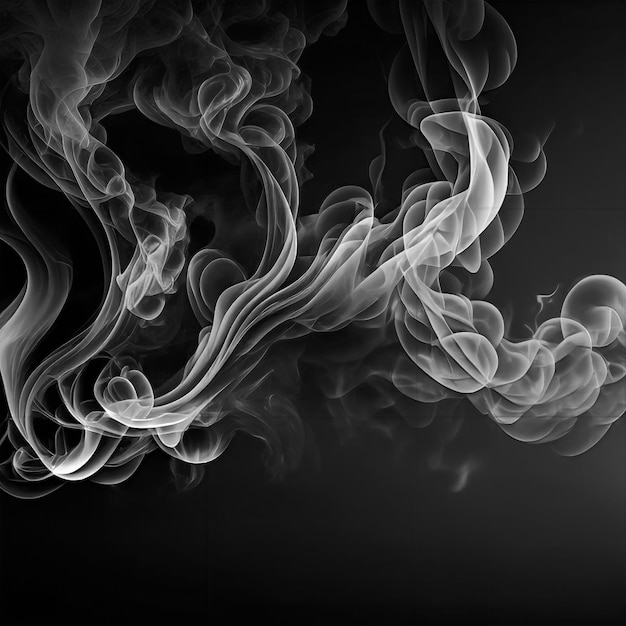 Smokey zwart-witte achtergrondtextuur AI gegenereerd