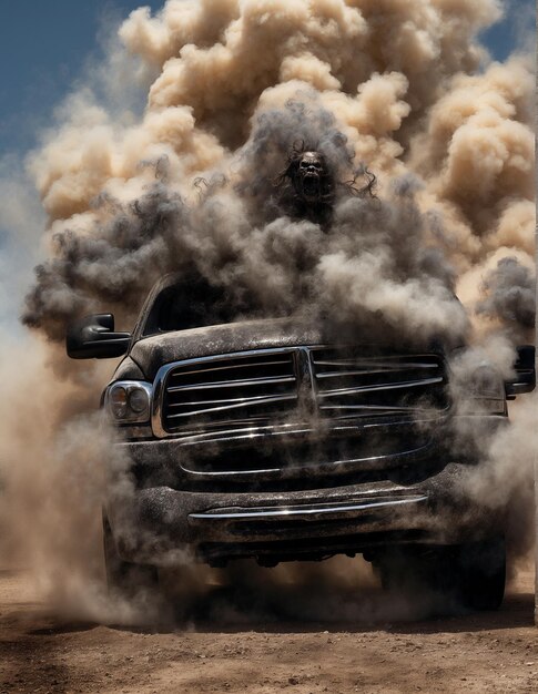 Photo smoking car