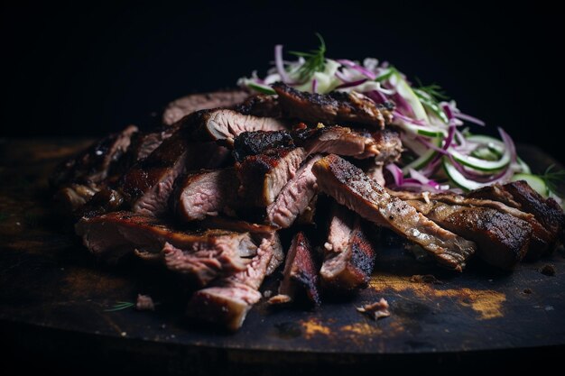 Smoky BBQ Ribs with Cole Slaw