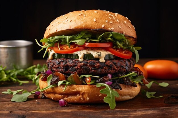 Smoky Chipotle Black Bean Burger