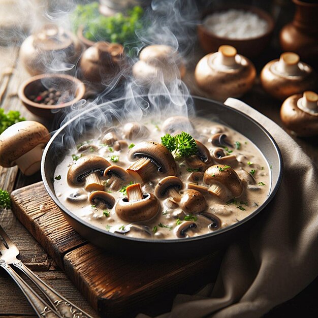 smoky mushroom stroganoff