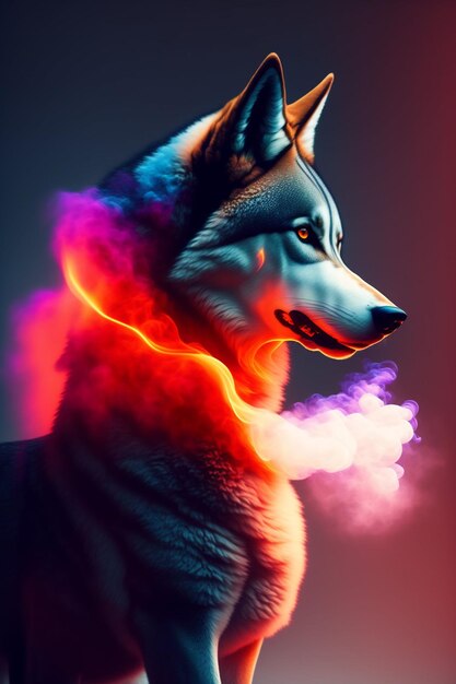 Smoky wolf
