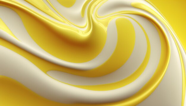 Smooth background of fruit yogurt cream smooth liquid flows paintlike texture generative ai