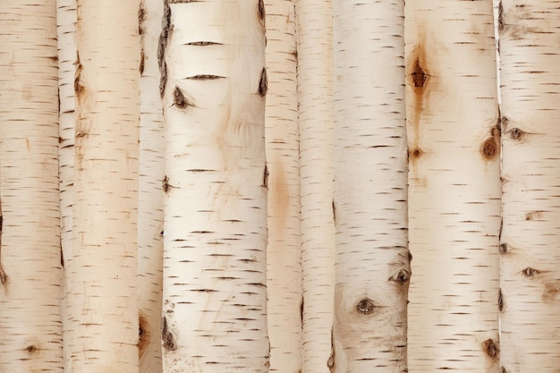 Smooth birch wood surface