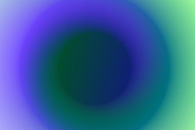 Smooth circular green and blue gradient background