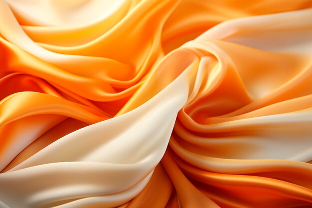 Smooth elegant golden silk background satin cloth texture generative ai