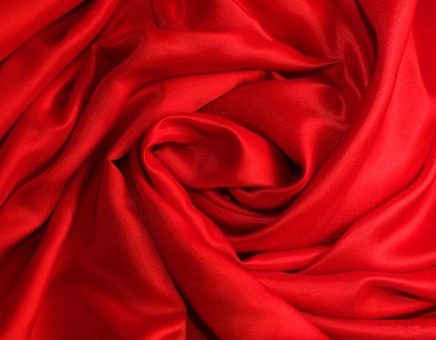 Smooth elegant red silk